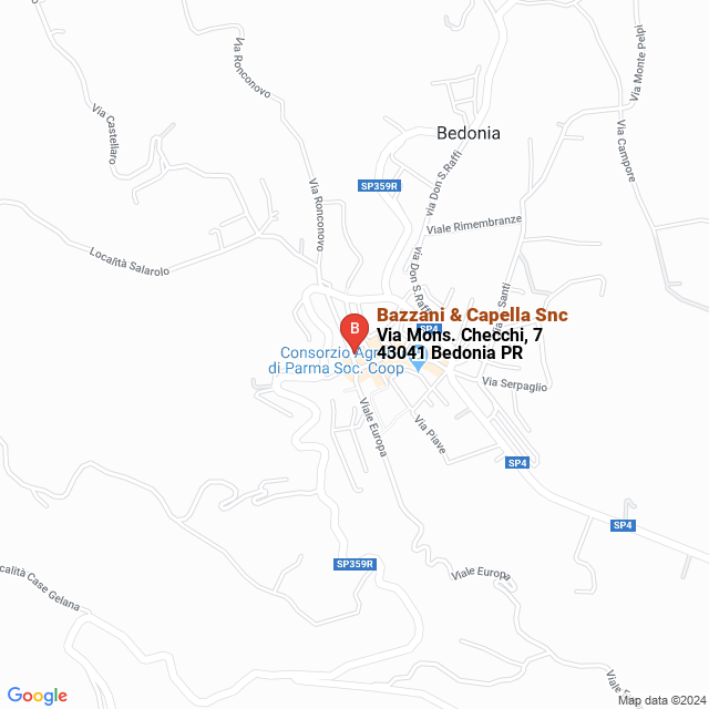 apri la mappa di Bazzani & Capella Snc