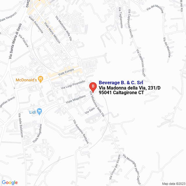 apri la mappa di Beverage B. & C. Srl