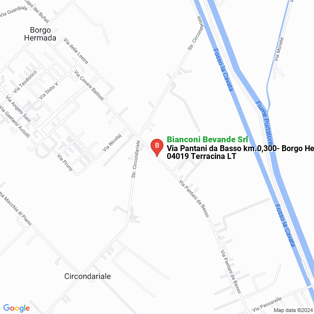 apri la mappa di Bianconi Bevande Srl