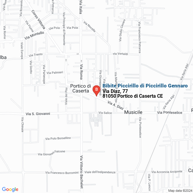 apri la mappa di Bibite Piccirillo di Piccirillo Gennaro