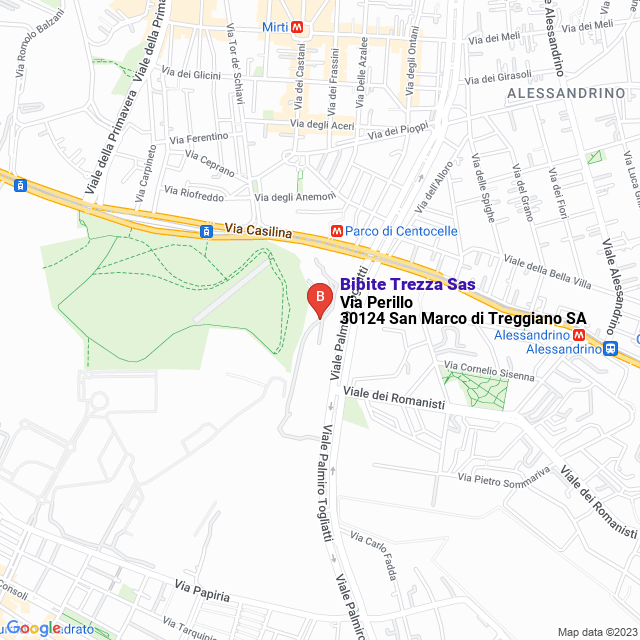 apri la mappa di Bibite Trezza Sas