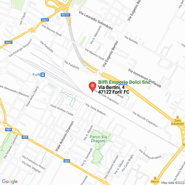 apri la mappa di Biffi Emporio Dolci Snc