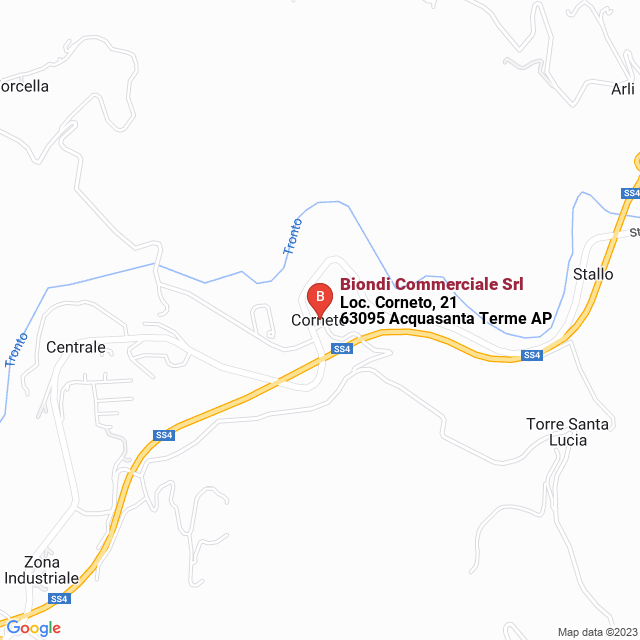 apri la mappa di Biondi Commerciale Srl