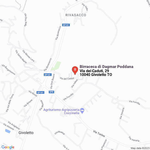 apri la mappa di Birraceca di Dagmar Poddana
