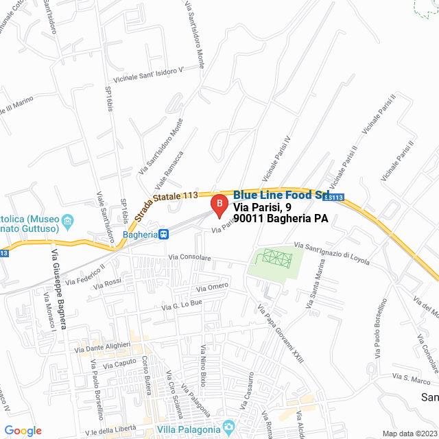 apri la mappa di Blue Line Food Srl