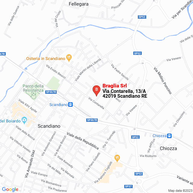 apri la mappa di Braglia Srl