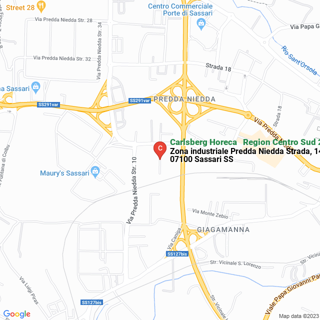 apri la mappa di Carlsberg Horeca - Region Centro Sud 2 (Lazio, Sardegna)