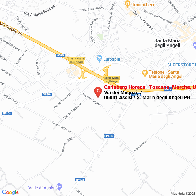 apri la mappa di Carlsberg Horeca - Toscana, Marche, Umbria, Bologna/Romagna