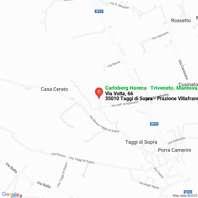 apri la mappa di Carlsberg Horeca - Triveneto, Mantova, Emilia