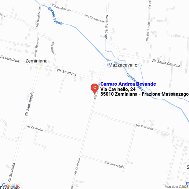 apri la mappa di Carraro Andrea Bevande