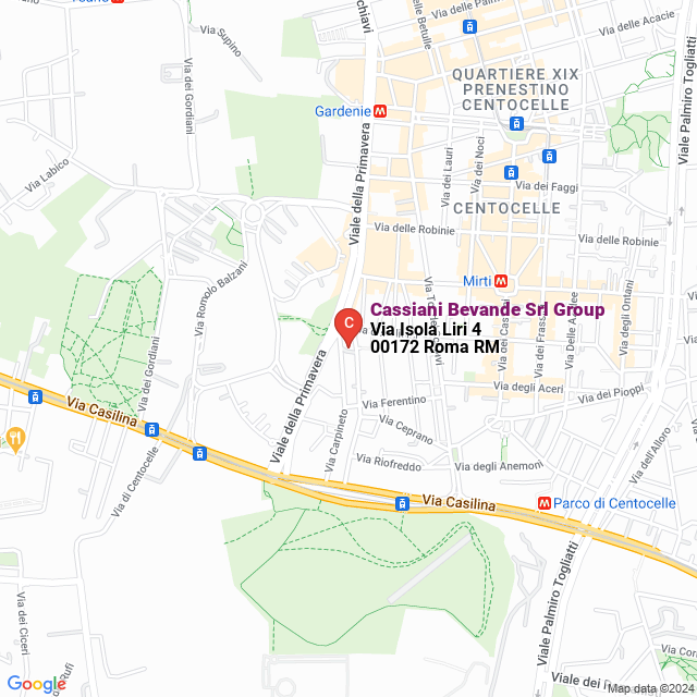 apri la mappa di Cassiani Bevande Srl Group