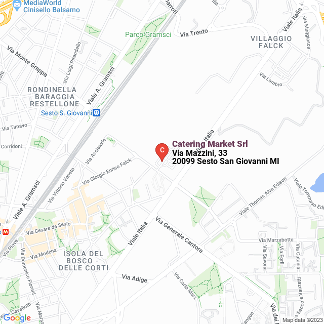 apri la mappa di Catering Market Srl