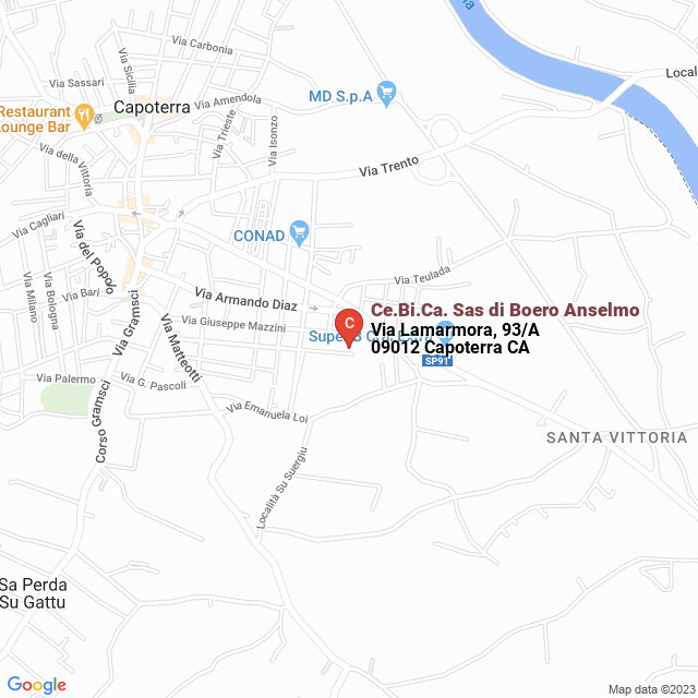 apri la mappa di Ce.Bi.Ca. Sas di Boero Anselmo