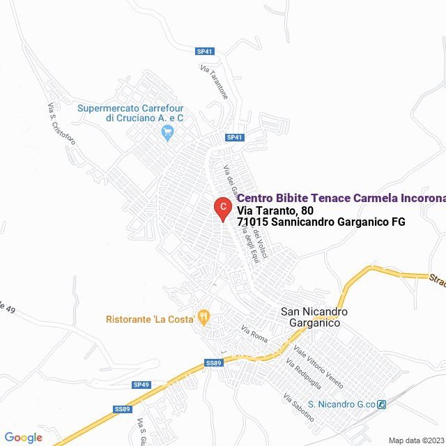 apri la mappa di Centro Bibite Tenace Carmela Incoronata