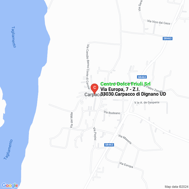 apri la mappa di Centro Dolce Friuli Srl