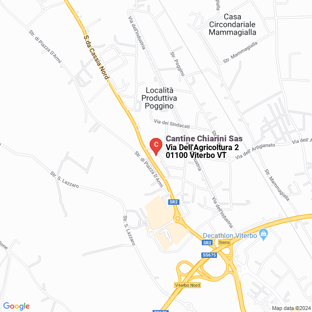 apri la mappa di Cantine Chiarini Sas