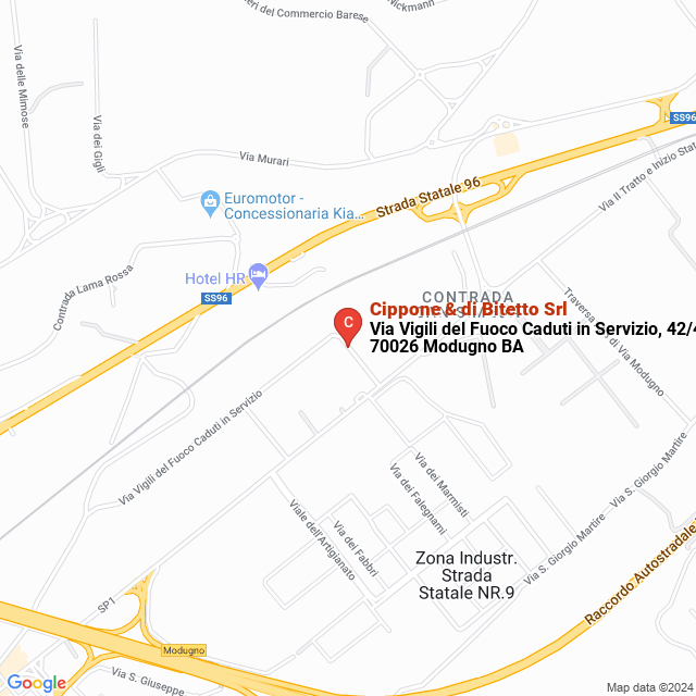 apri la mappa di Cippone & di Bitetto Srl