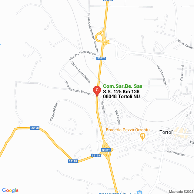 apri la mappa di Com.Sar.Be. Sas