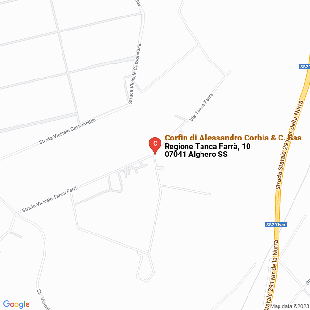 apri la mappa di Corfin di Alessandro Corbia & C. Sas