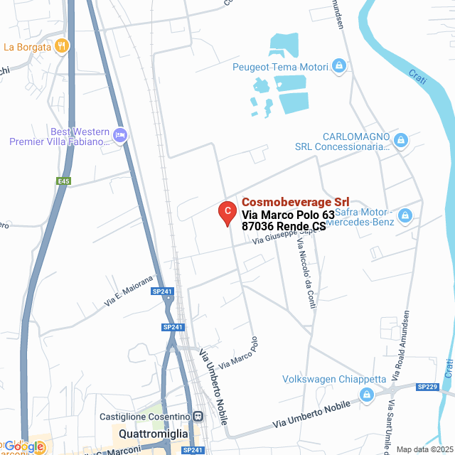 apri la mappa di Cosmobeverage Srl