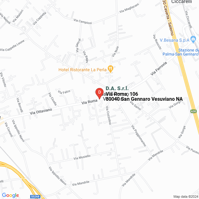apri la mappa di D.A. S.r.l.