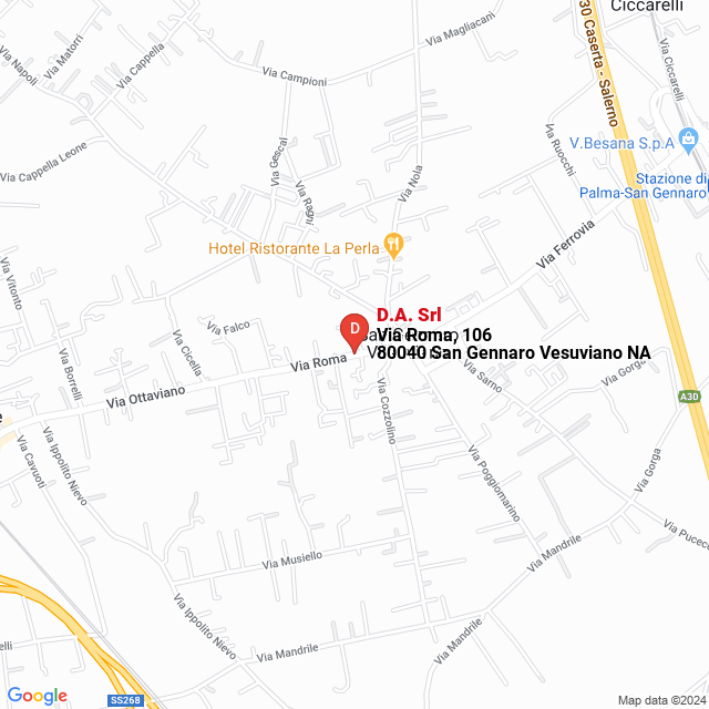 apri la mappa di D.A. Srl