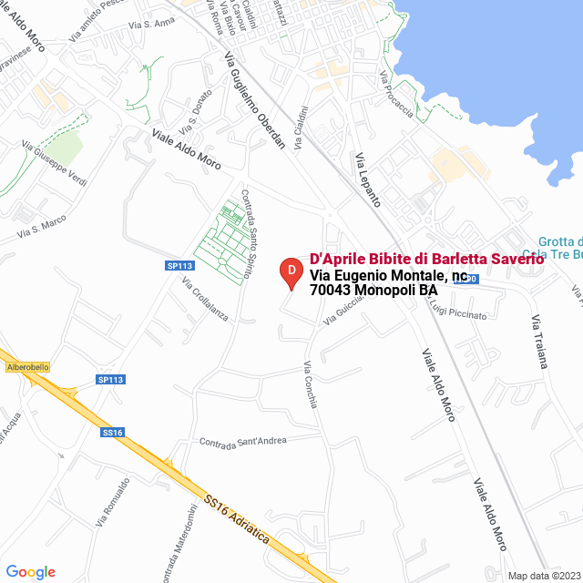 apri la mappa di D‘Aprile Bibite di Barletta Saverio