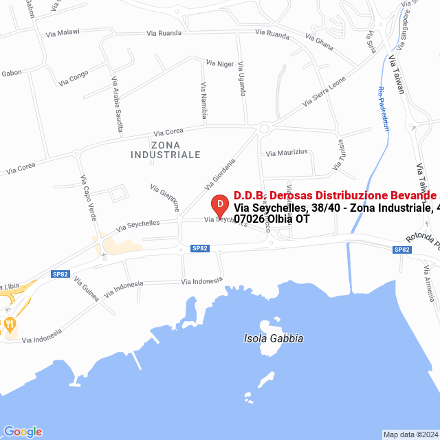 apri la mappa di D.D.B. Derosas Distribuzione Bevande Srl