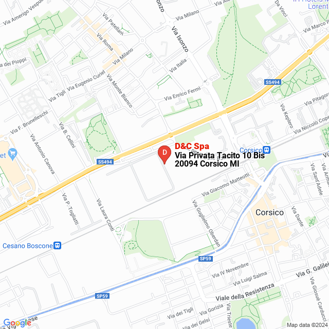 apri la mappa di D&C Spa
