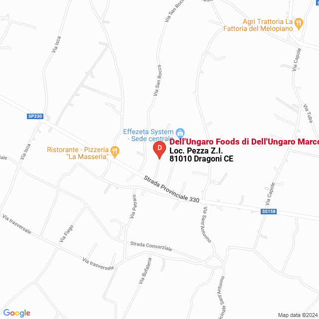 apri la mappa di Dell‘Ungaro Foods di Dell‘Ungaro Marco