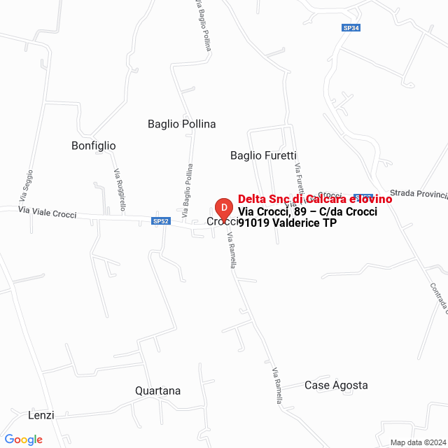 apri la mappa di Delta Snc di Calcara e Iovino