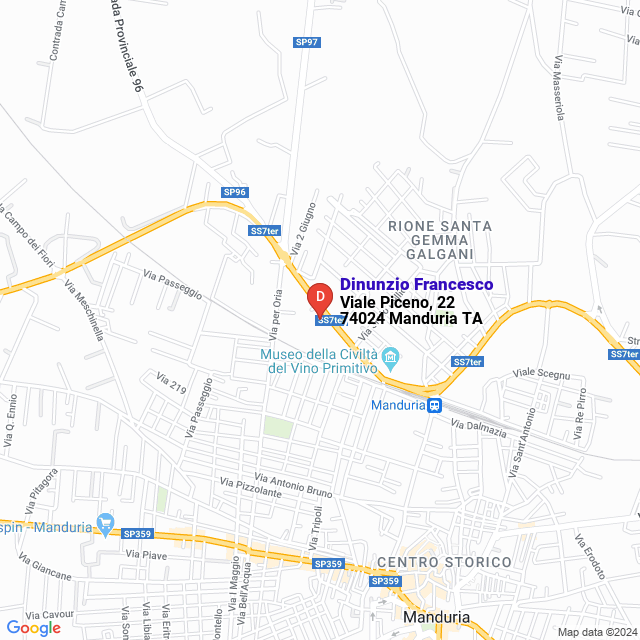 apri la mappa di Dinunzio Francesco