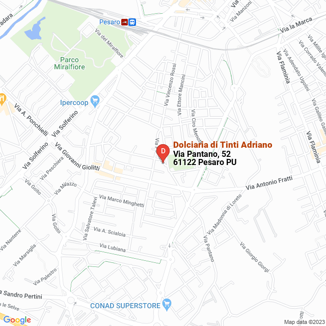 apri la mappa di Dolciaria di Tinti Adriano