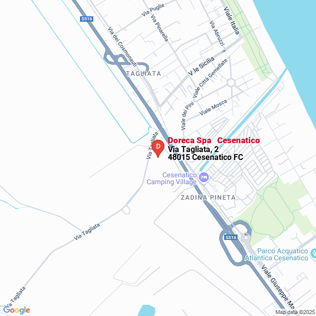 apri la mappa di Doreca Spa - Cesenatico