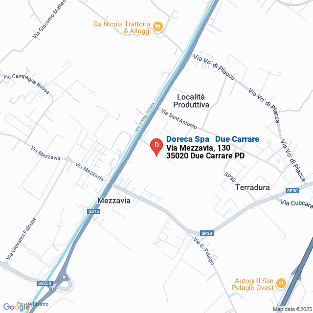 apri la mappa di Doreca Spa - Due Carrare