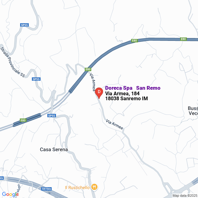 apri la mappa di Doreca Spa - San Remo