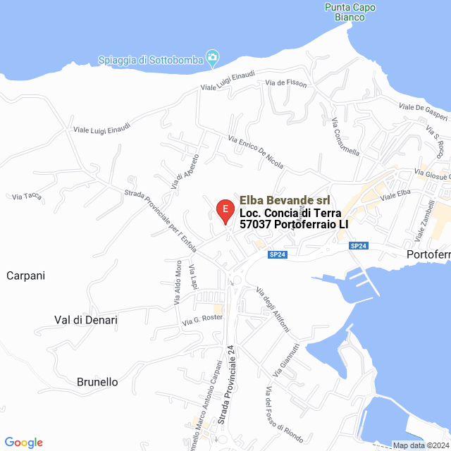 apri la mappa di Elba Bevande srl