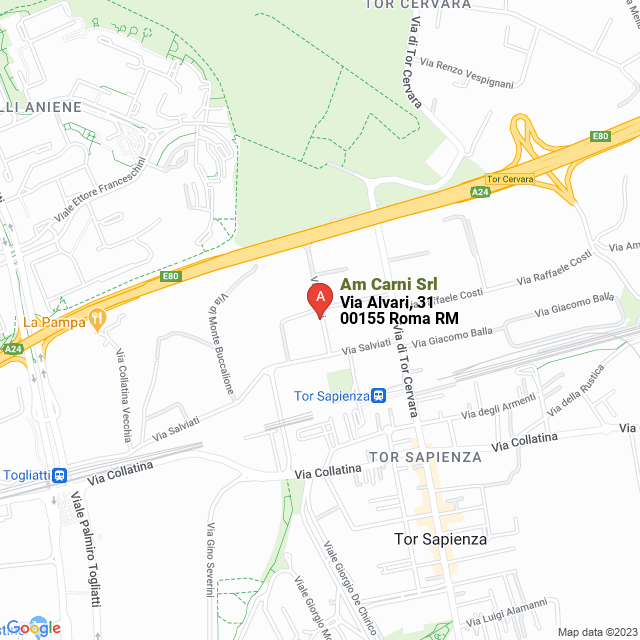 apri la mappa di Am Carni Srl