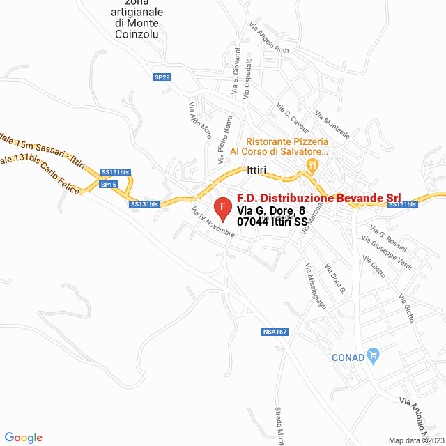 apri la mappa di F.D. Distribuzione Bevande Srl