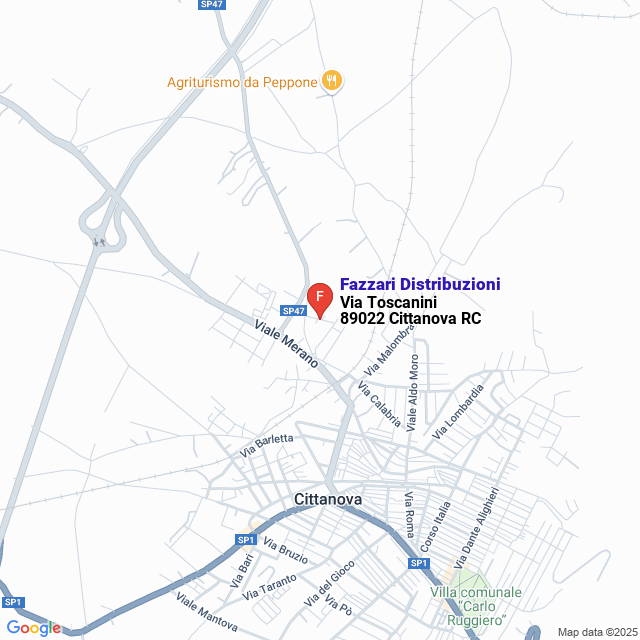 apri la mappa di Fazzari Distribuzioni