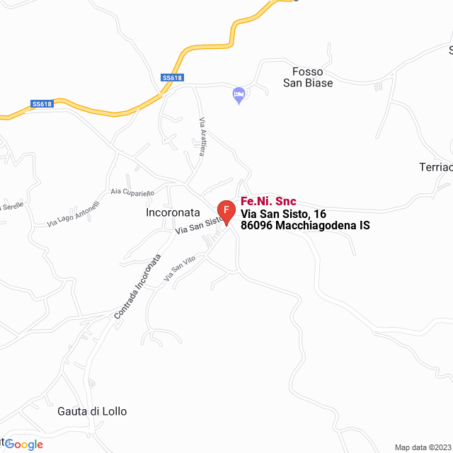 apri la mappa di Fe.Ni. Snc