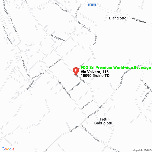 apri la mappa di F&G Srl Premium Worldwide Beverage