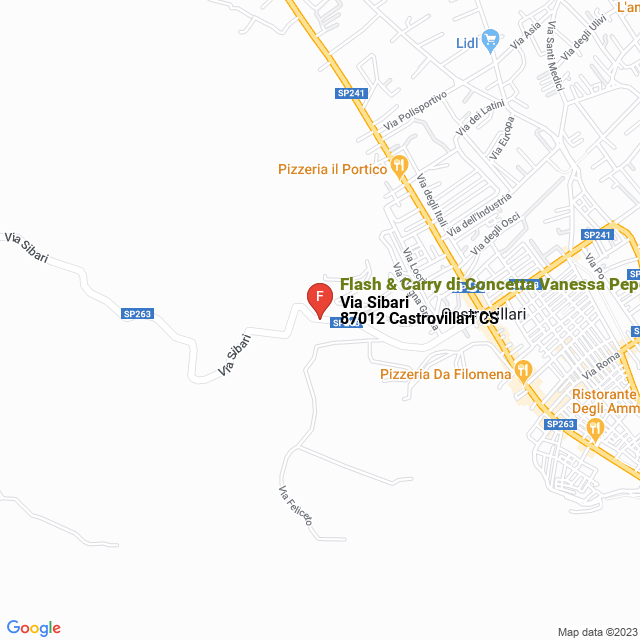 apri la mappa di Flash & Carry di Concetta Vanessa Pepe