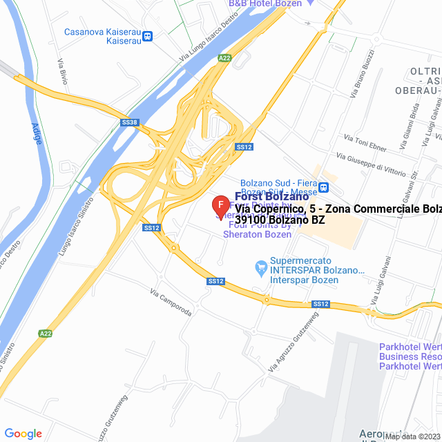 apri la mappa di Forst Bolzano