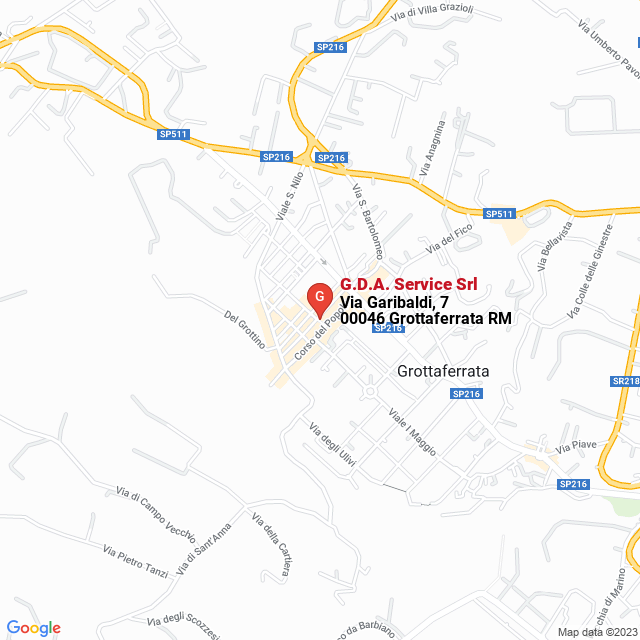 apri la mappa di G.D.A. Service Srl