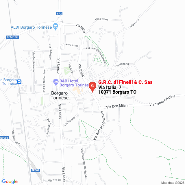 apri la mappa di G.R.C. di Finelli & C. Sas