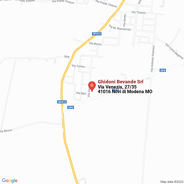 apri la mappa di Ghidoni Bevande Srl