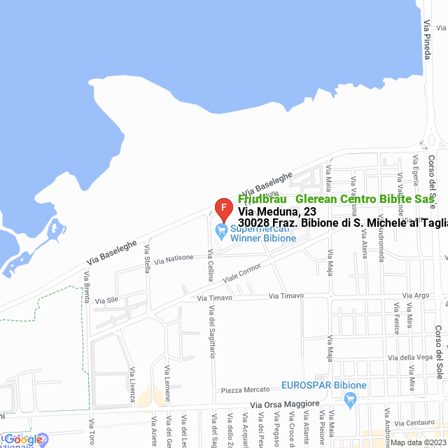 apri la mappa di Friulbräu - Glerean Centro Bibite Sas