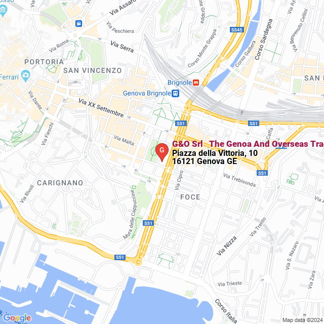 apri la mappa di G&O Srl - The Genoa And Overseas Trade Alliance Srl