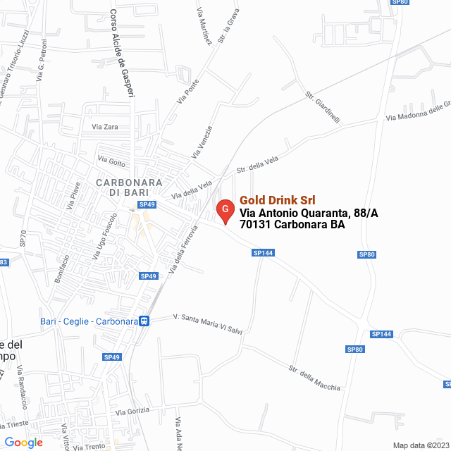 apri la mappa di Gold Drink Srl
